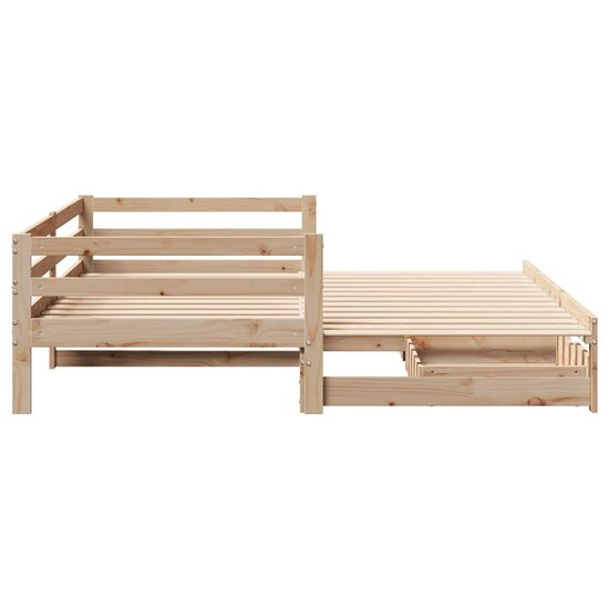 Slaapbank Met Onderschuifbed En Lades Zonder Matras 80X200 Cm