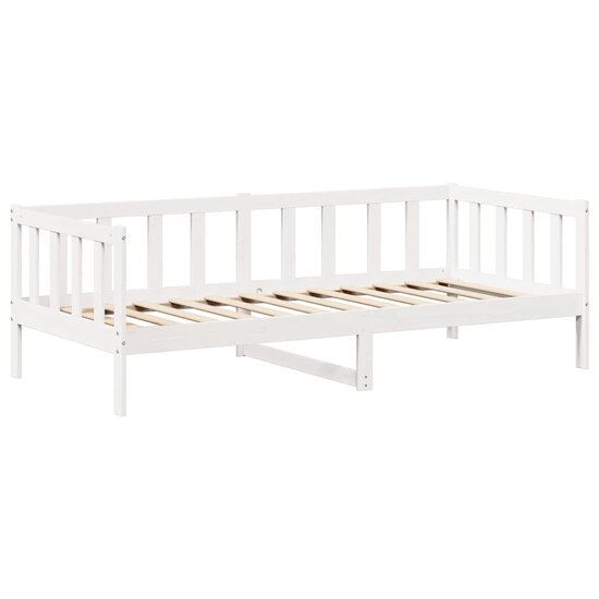 Slaapbank Met Bedhuis Massief Grenenhout 80 x 200 cm Wit