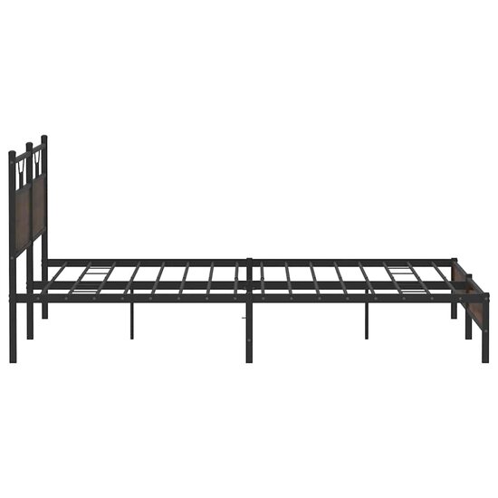 Bedframe Zonder Matras Metaal Ig 200 x 200 cm bruin eikenkleur