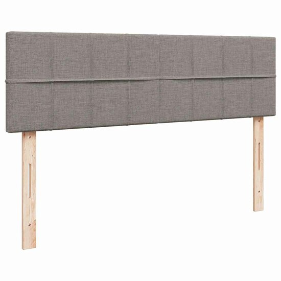 Ottoman Bed Met Matras En Led&#039;s 160X200Cm Stof 160 x 200 cm Taupe