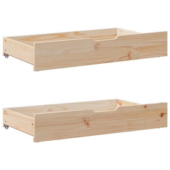Bedframe Zonder Matras Massief Grenenhout 200 x 200 cm Naturel