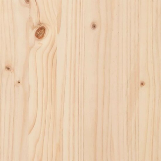 Bedframe Zonder Matras Massief Grenenhout 200 x 200 cm Naturel
