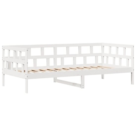 Slaapbank Met Lades Massief Grenenhout 80 x 200 cm Wit
