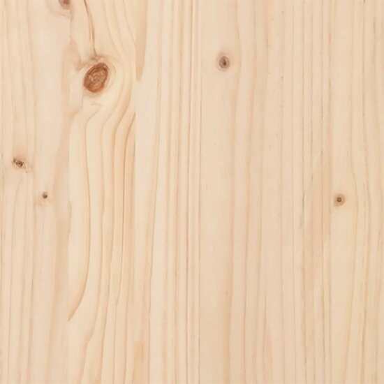 Bedframe Extra Lang Zonder Matras Massief Hout 90 x 220 cm Naturel
