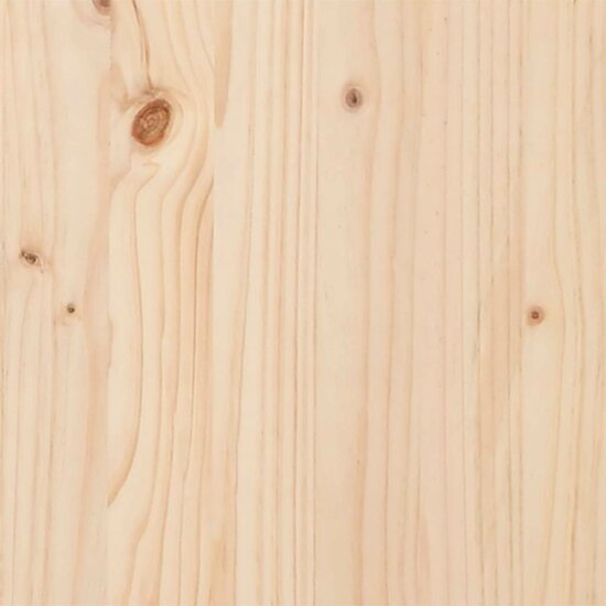 Bedframe Extra Lang Zonder Matras Massief Hout 200 x 220 cm Naturel