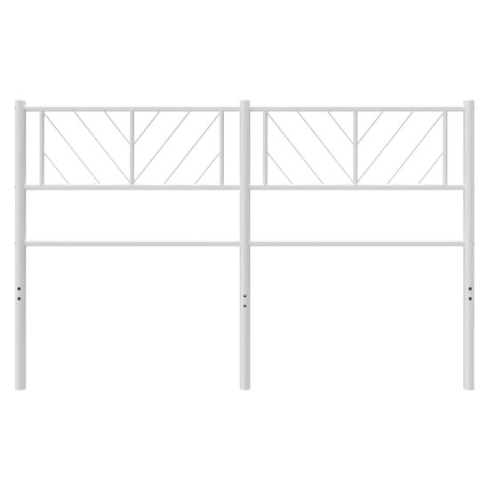Hoofdbord Metaal 120 cm Wit