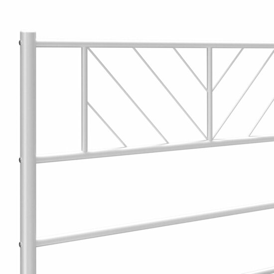Hoofdbord Metaal 120 cm Wit