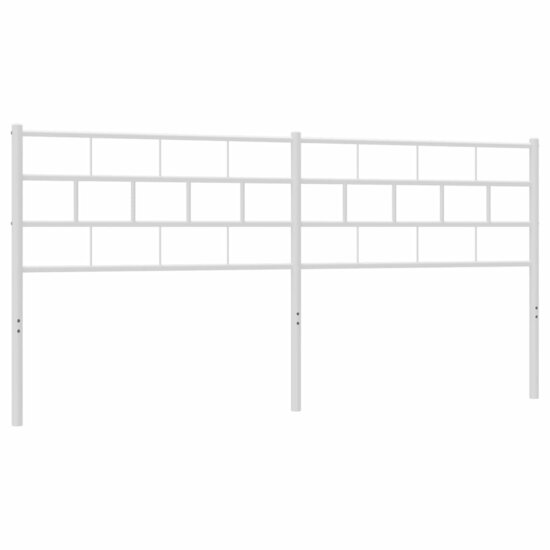 Hoofdbord 160 cm metaal wit