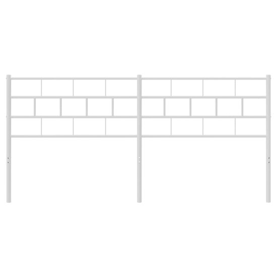 Hoofdbord 160 cm metaal wit