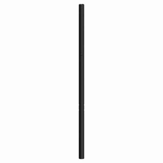 Hoofdbord 120 cm metaal zwart