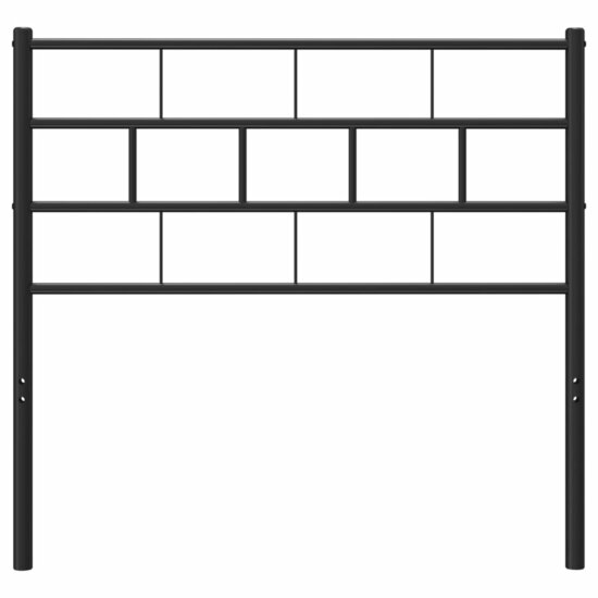 Hoofdbord 75 cm metaal zwart