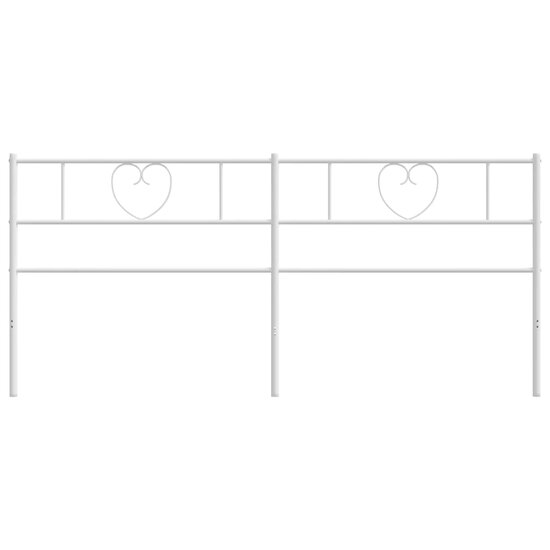 Hoofdbord 180 cm metaal wit