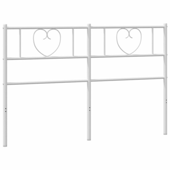 Hoofdbord Metaal 160 cm Wit