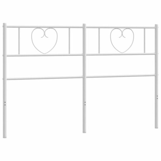 Hoofdbord Metaal 160 cm Wit
