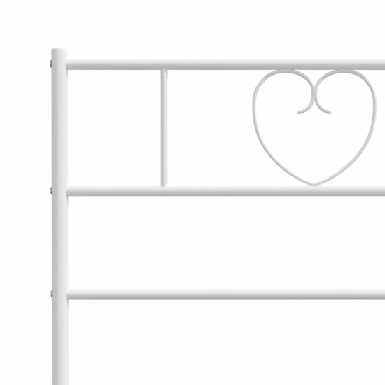 Hoofdbord Metaal 160 cm Wit