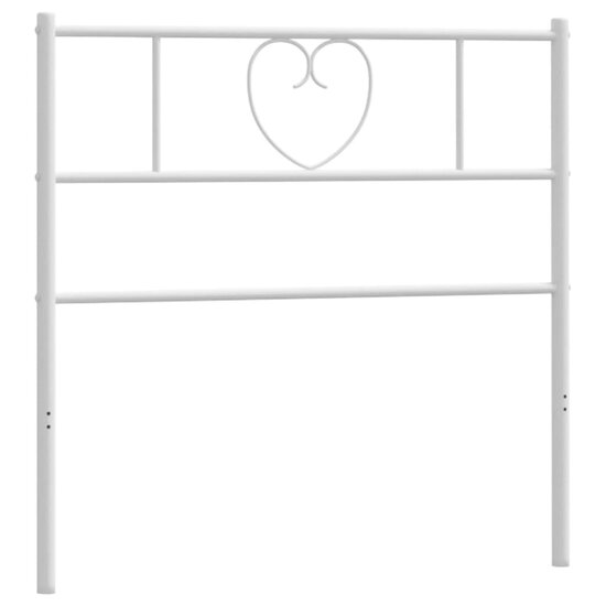 Hoofdbord Metaal 80 cm Wit