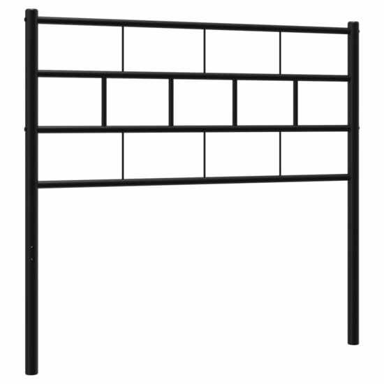 Hoofdbord Metaal 107 cm Zwart