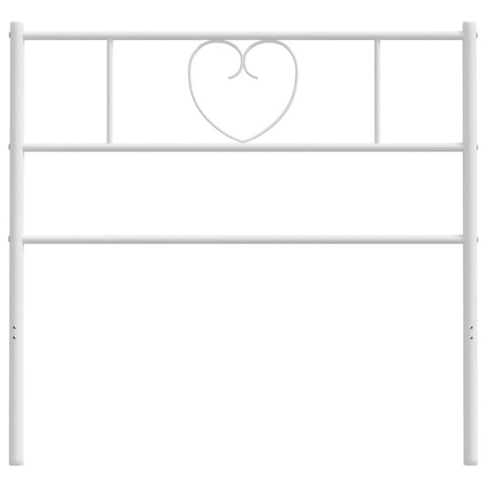 Hoofdbord Metaal 75 cm Wit