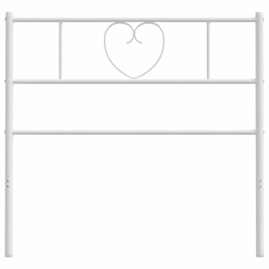 Hoofdbord 107 cm metaal wit