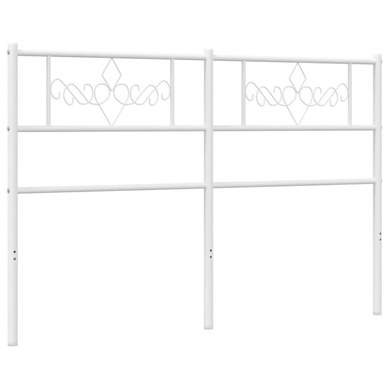 Hoofdbord 140 cm metaal wit