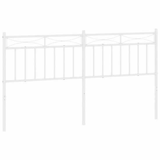Hoofdbord 160 cm metaal wit