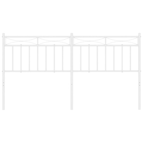Hoofdbord 160 cm metaal wit