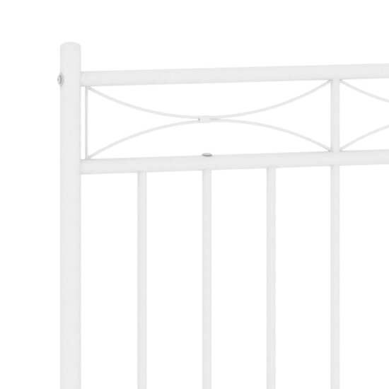Hoofdbord 160 cm metaal wit