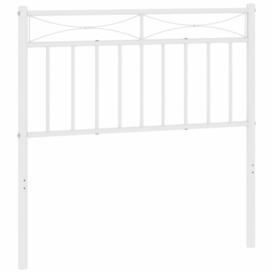 Hoofdbord 90 cm metaal wit
