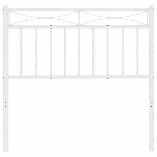 Hoofdbord 90 cm metaal wit