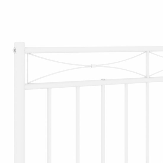 Hoofdbord 90 cm metaal wit