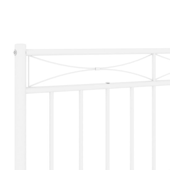 Hoofdbord 193 cm metaal wit