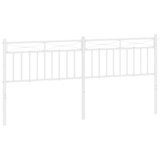 Hoofdbord 180 cm metaal wit