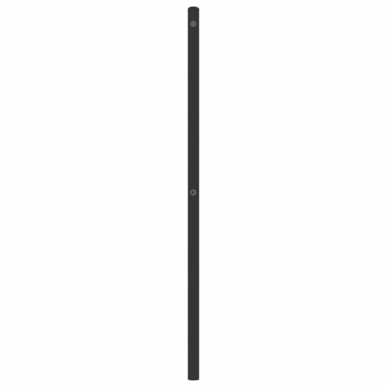 Hoofdbord 200 cm metaal zwart