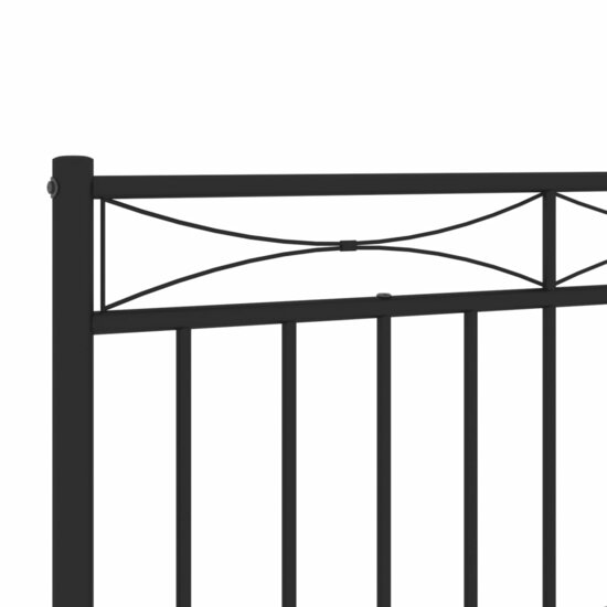 Hoofdbord Metaal 90 cm Zwart