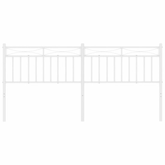 Hoofdbord Metaal 200 cm Wit