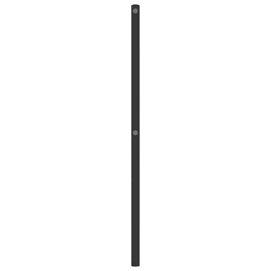 Hoofdbord 135 cm metaal zwart