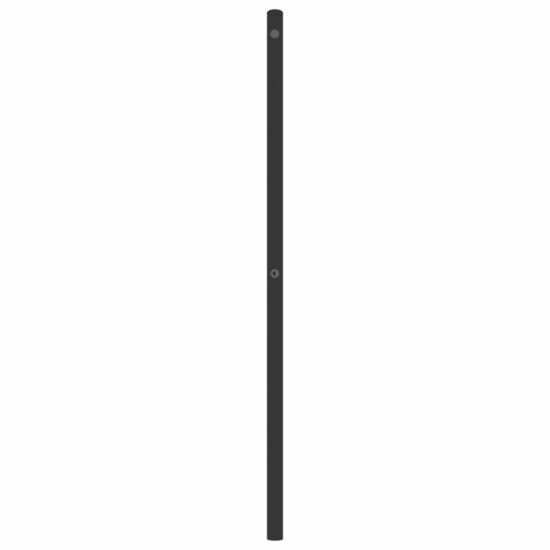 Hoofdbord 193 cm metaal zwart