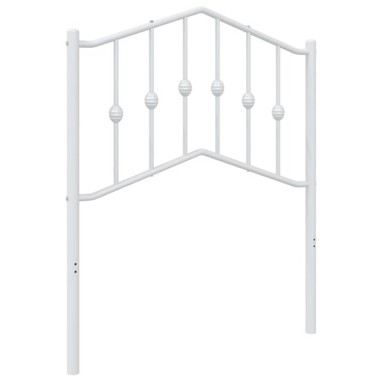 Hoofdbord 75 cm metaal wit
