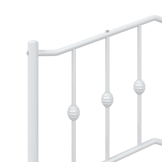 Hoofdbord 75 cm metaal wit