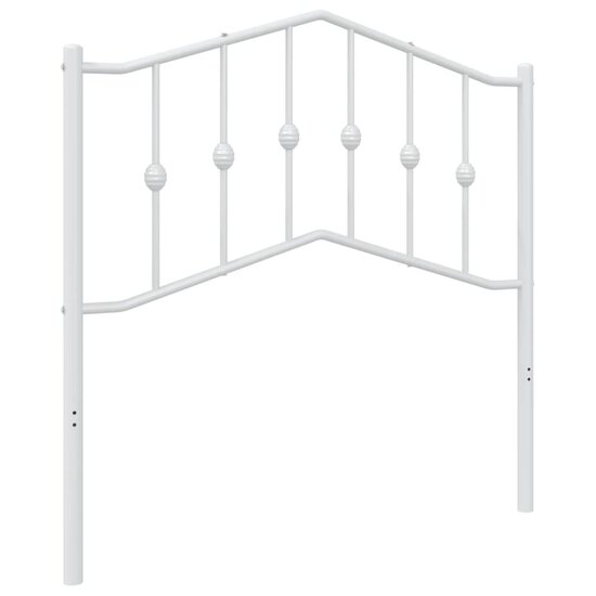 Hoofdbord 90 cm metaal wit
