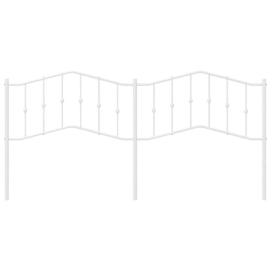 Hoofdbord Metaal 193 cm Wit