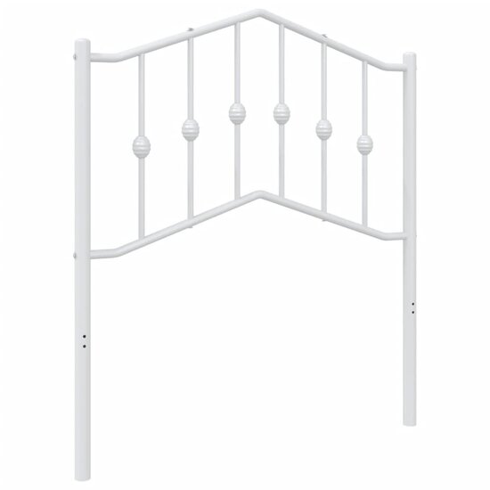 Hoofdbord 80 cm metaal wit