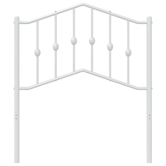 Hoofdbord 80 cm metaal wit