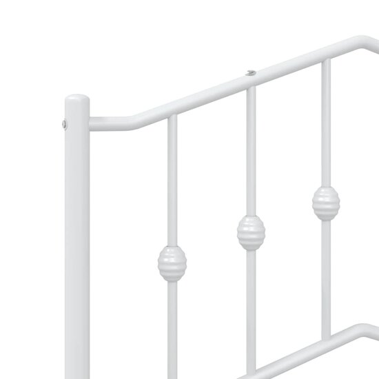 Hoofdbord 80 cm metaal wit