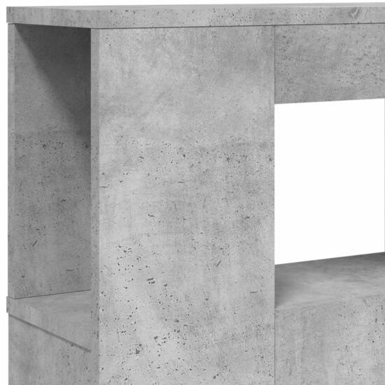 Hoofdeinde Met Led 140X18,5X103,5 Cm Bewerkt Hout 140 x 103.5 cm Betongrijs