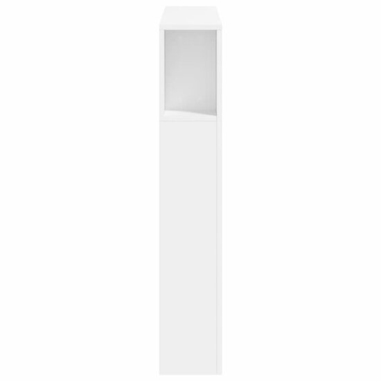Hoofdeinde Met Led 100X18,5X103,5 Cm Bewerkt Hout 100 x 103.5 cm Wit