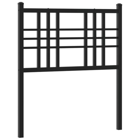 Hoofdbord Metaal 80 cm Zwart