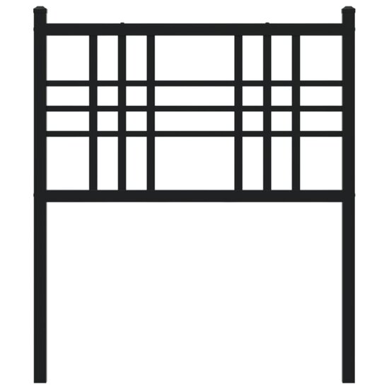 Hoofdbord Metaal 80 cm Zwart