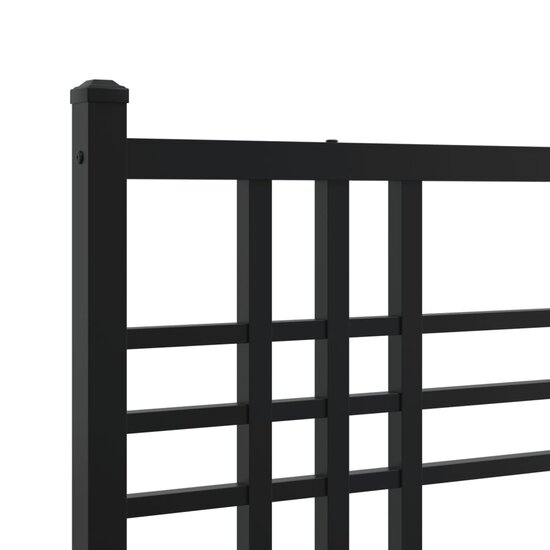 Hoofdbord Metaal 80 cm Zwart