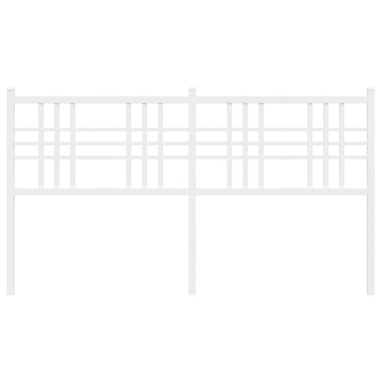 Hoofdbord 150 cm metaal wit